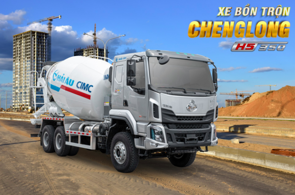 XE TRỘN BÊ TÔNG CHENGLONG 350HP 10M3